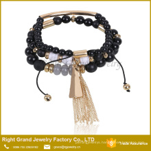 2017 Newest Design Elegant Crystal Bead Bracelet Design For Girls